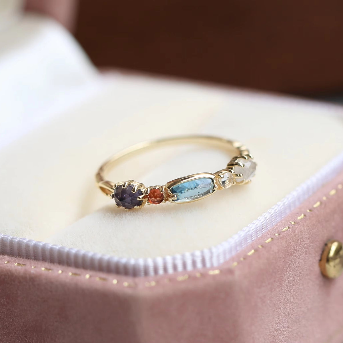 Mosaic Gemstone Ring